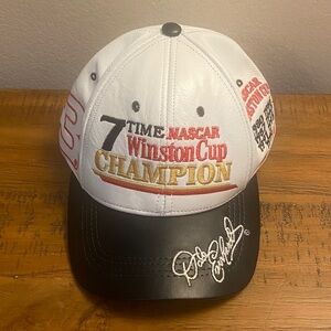 Dale Earnhardt Sr 7 time NASCAR Winston Cup Champion leather hat